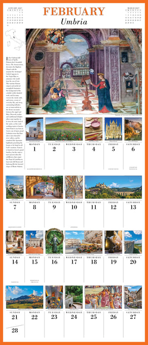 365 Days in Italy 2027 Large Wall Calendar