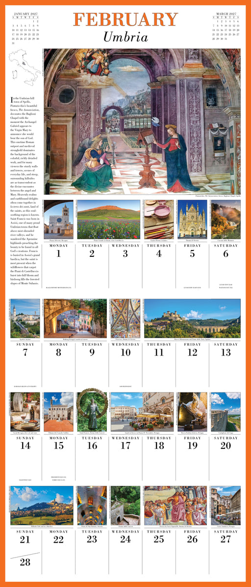 365 Days in Italy 2027 Large Wall Calendar