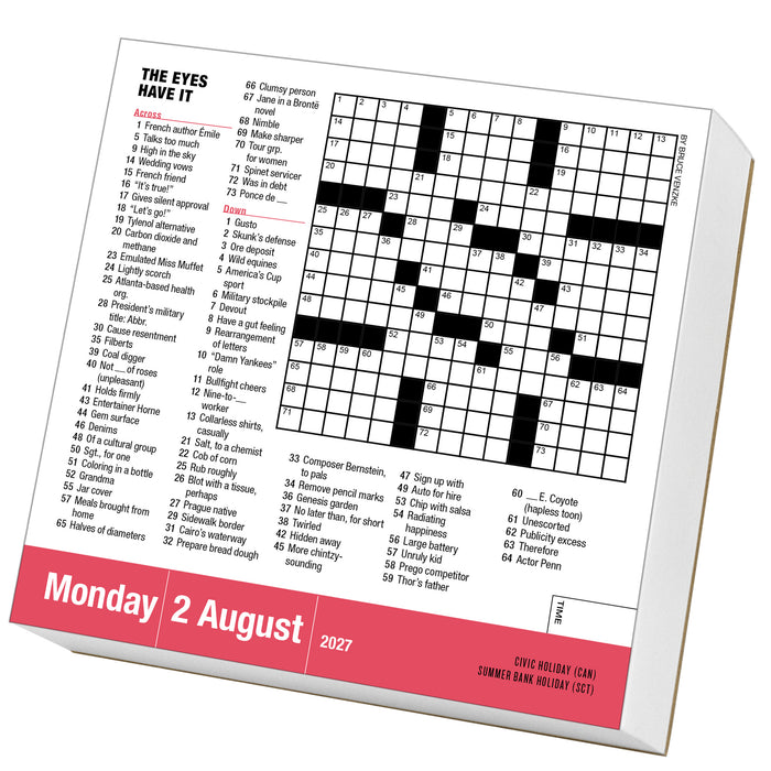 Mensa 10 Minute Crossword 2027 Page-A-Day Calendar