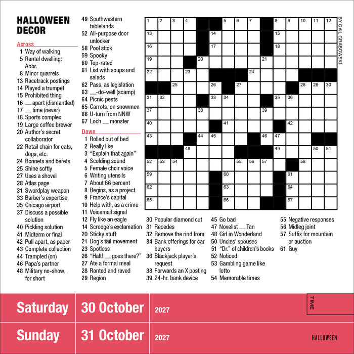 Mensa 10 Minute Crossword 2027 Page-A-Day Calendar