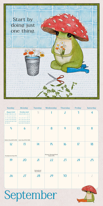 Little Frog's Guide to Self Care 2027 Mini Wall Calendar