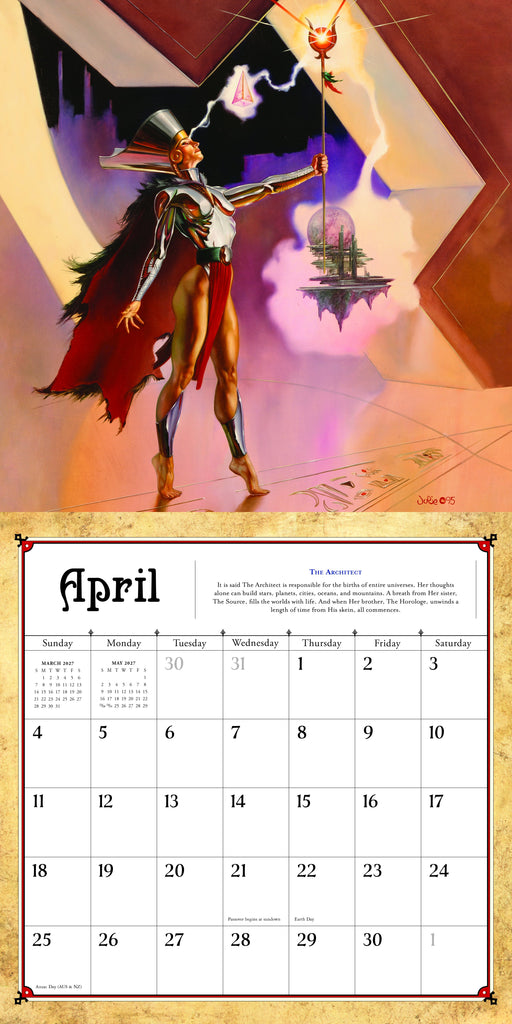 Boris Vallejo and Julie Bell 2027 Square Wall Calendar