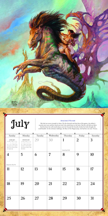 Boris Vallejo and Julie Bell 2027 Square Wall Calendar