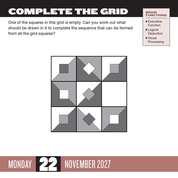 Brainpower Puzzles 2027 Page-A-Day Calendar