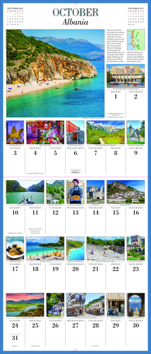 1000 Places To See Before You Die 2027 Large Wall Calendar