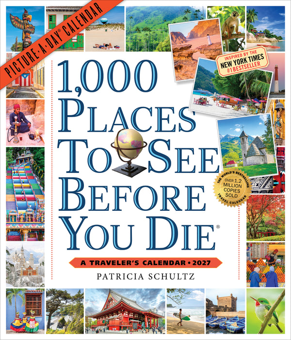 1000 Places To See Before You Die 2027 Large Wall Calendar