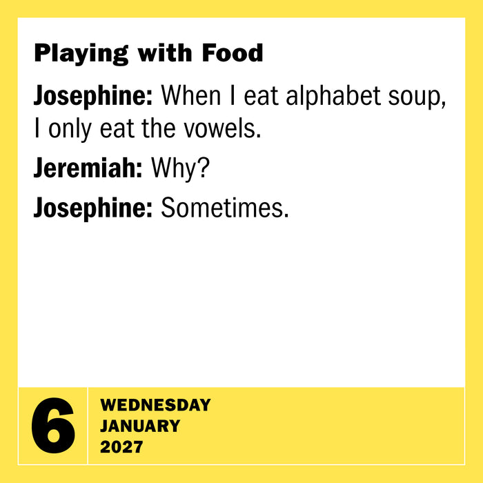 290 Bad Jokes and 75 Punderful 2027 Page-A-Day Calendar