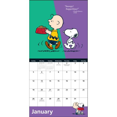 2025 Peanuts Wall Calendar