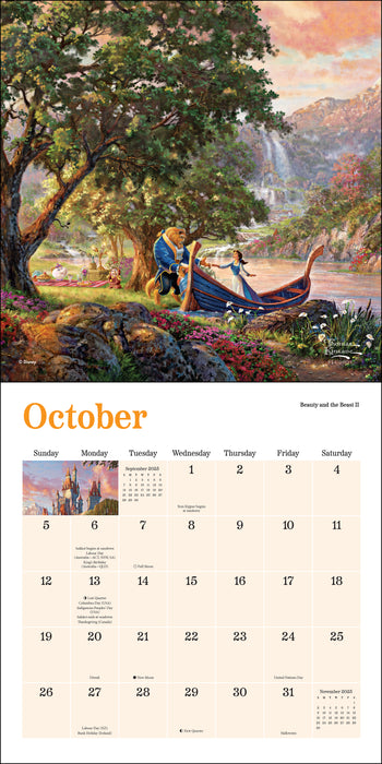 2025 Disney Dreams Collection by Thomas Kinkade Studios Mini Wall Calendar