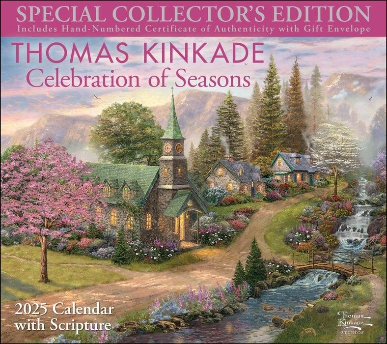 2025 Thomas Kinkade Special Collector's Edition with Scripture Wall Calendar