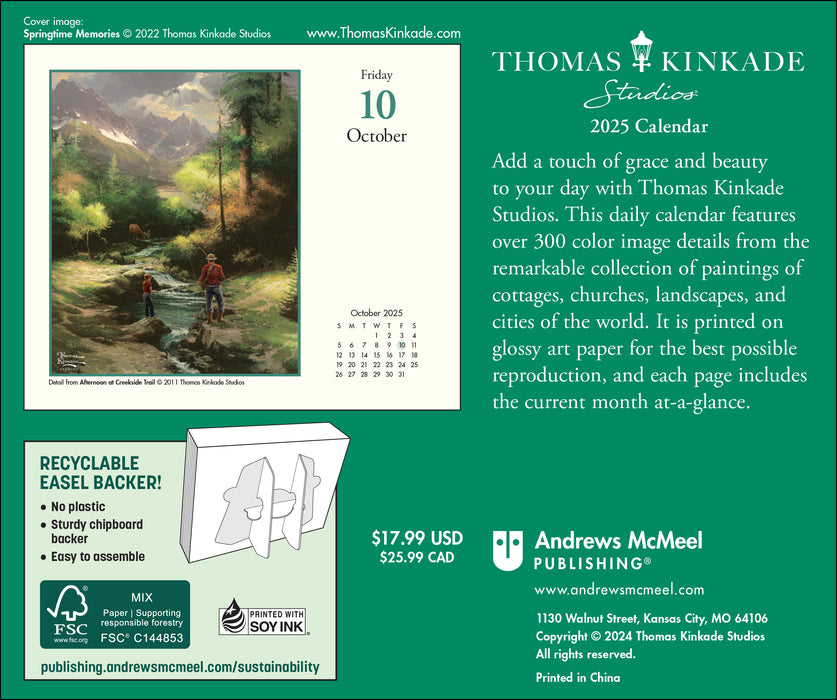 2025 Thomas Kinkade Studios Page-A-Day Calendar