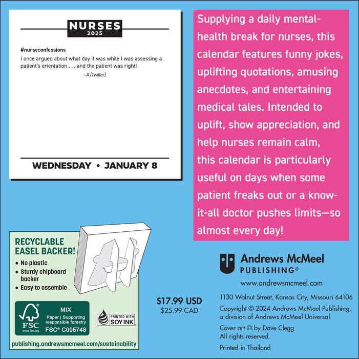 2025 Nurses Page-A-Day Calendar