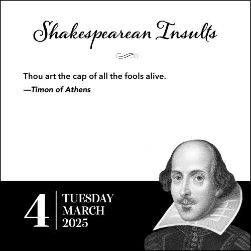 2025 Shakespearean Insults Page-A-Day Calendar