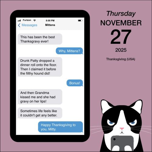 2025 Texts from Mittens the Cat Page-A-Day Calendar