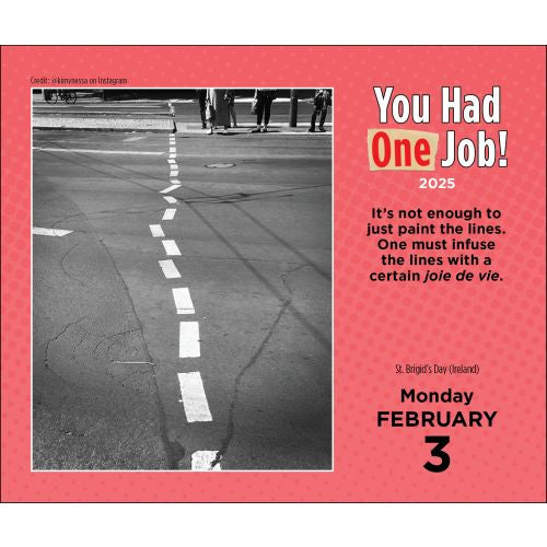 2025 You Had One Job Page-A-Day Calendar