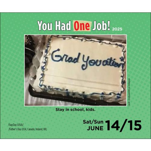 2025 You Had One Job Page-A-Day Calendar