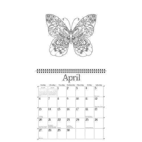 2025 Johanna Basford Coloring Wall Calendar