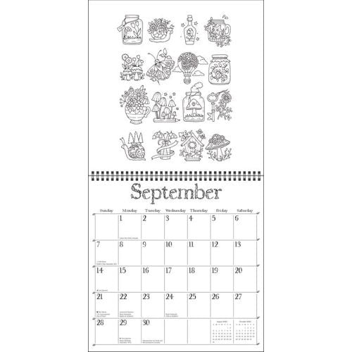 2025 Johanna Basford Coloring Wall Calendar