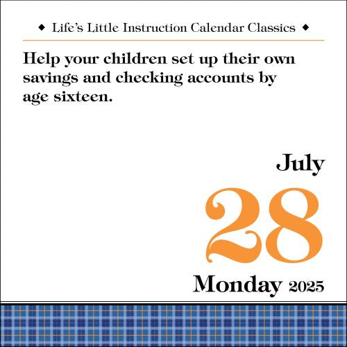 2025 Life's Little Instruction Page-A-Day Calendar