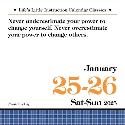 2025 Life's Little Instruction Page-A-Day Calendar