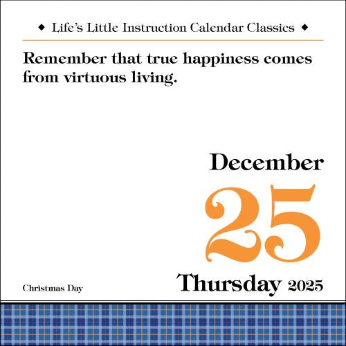 2025 Life's Little Instruction Page-A-Day Calendar