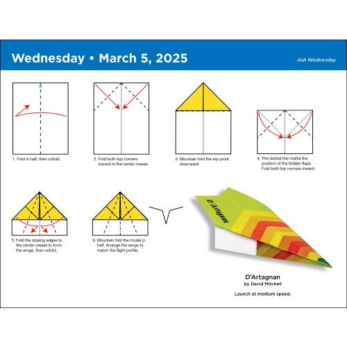 2025 Paper Airplane Page-A-Day Calendar