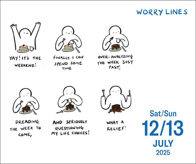 2025 Worry Lines Page-A-Day Calendar by  Andrews McMeel Publishing from Calendar Club