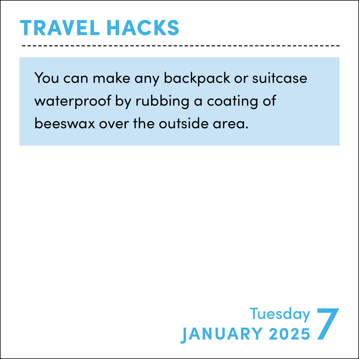 2025 Travel Hacks Page-A-Day Calendar (Online Exclusive)