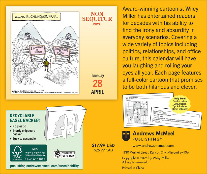 Non Sequitur 2026 Page-A-Day Calendar