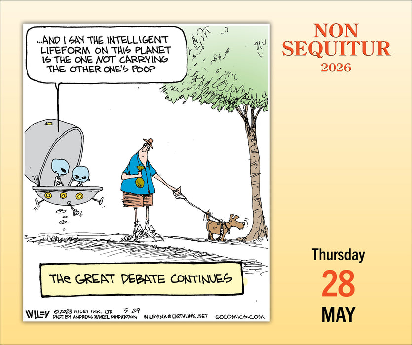 Non Sequitur 2026 Page-A-Day Calendar