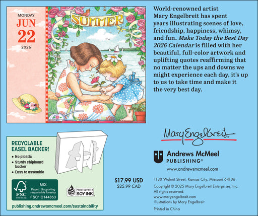 Mary Engelbreit's Make Today the Best Day 2026 Page-A-Day Calendar