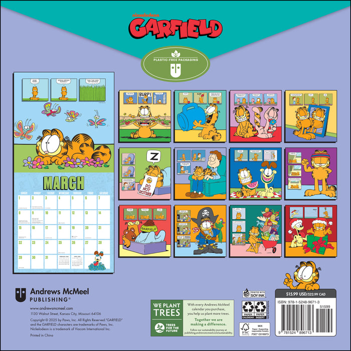 Garfield 2026 Square Wall Calendar