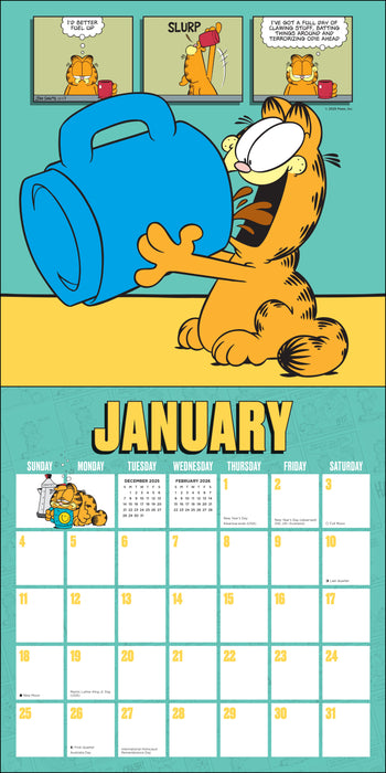 Garfield 2026 Square Wall Calendar