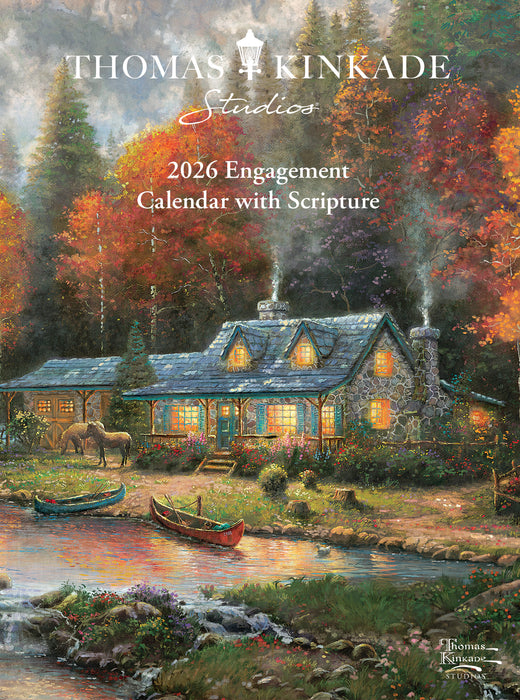 Thomas Kinkade Studios with Scriptures 2026 Weekly Diary