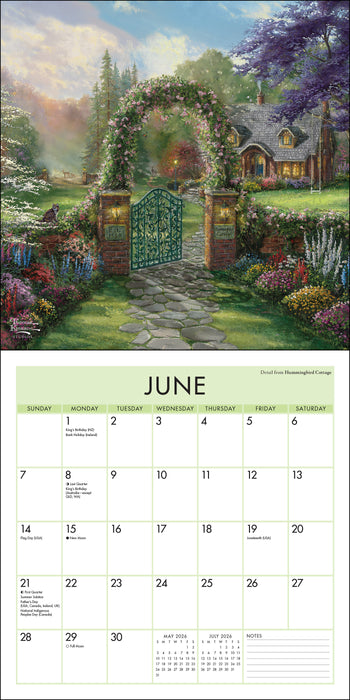 Thomas Kinkade 2026 Mini Wall Calendar