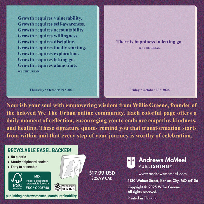 We The Urban 2026 Page-A-Day Calendar