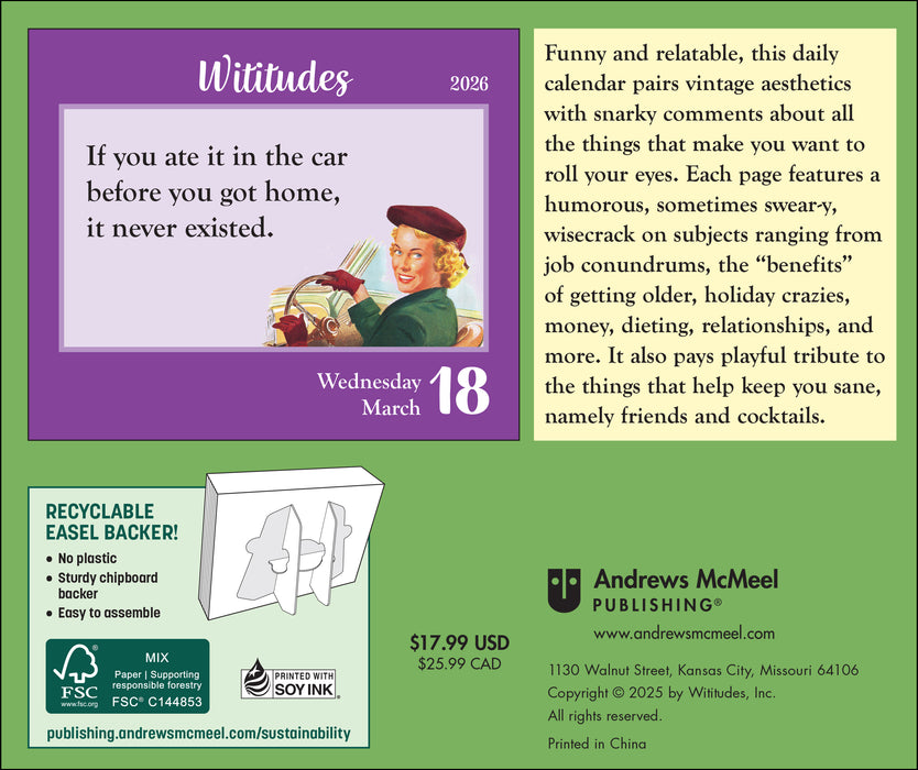 Wititudes 2026 Page-A-Day Calendar