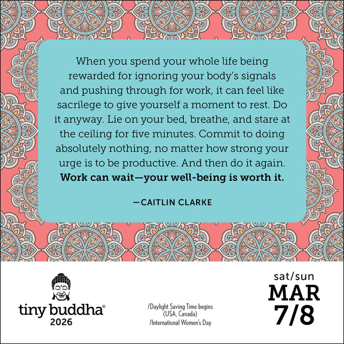 Tiny Buddha 2026 Page-A-Day Calendar (Online Exclusive)