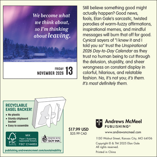 Unspirational 2026 Page-A-Day Calendar