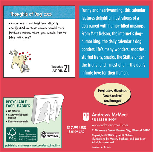 Thoughts of Dog 2026 Page-A-Day Calendar