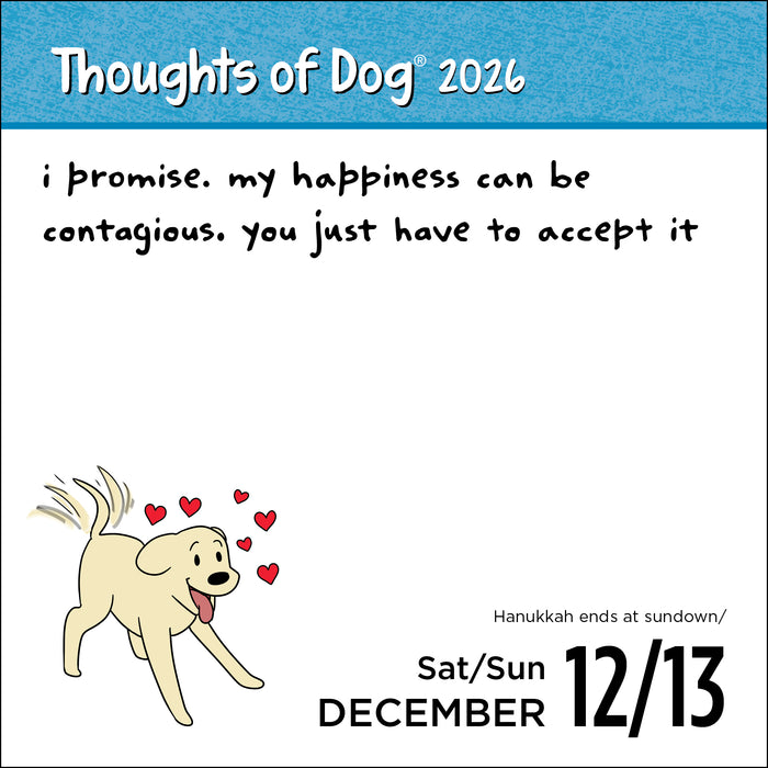 Thoughts of Dog 2026 Page-A-Day Calendar