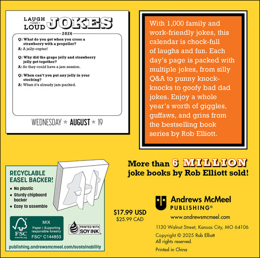 Laugh Out Loud Jokes 2026 Page-A-Day Calendar