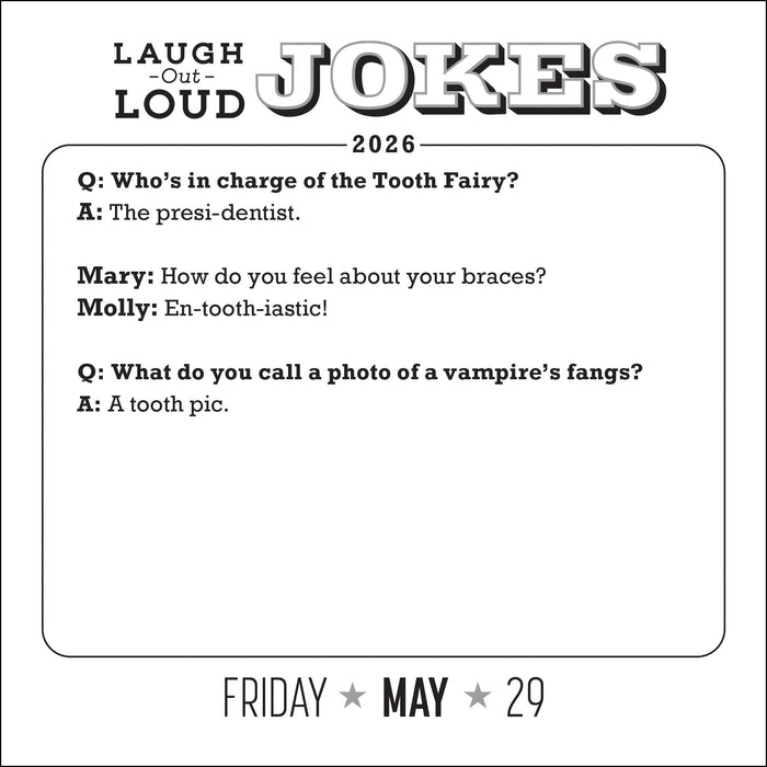 Laugh Out Loud Jokes 2026 Page-A-Day Calendar