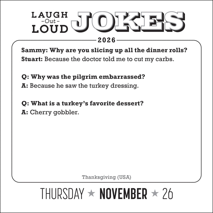 Laugh Out Loud Jokes 2026 Page-A-Day Calendar