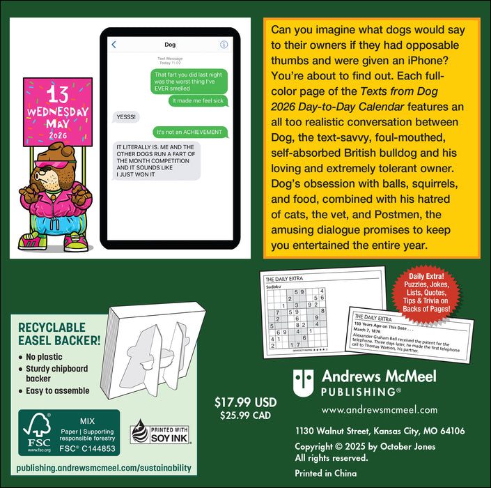 Texts from Dog 2026 Page-A-Day Calendar