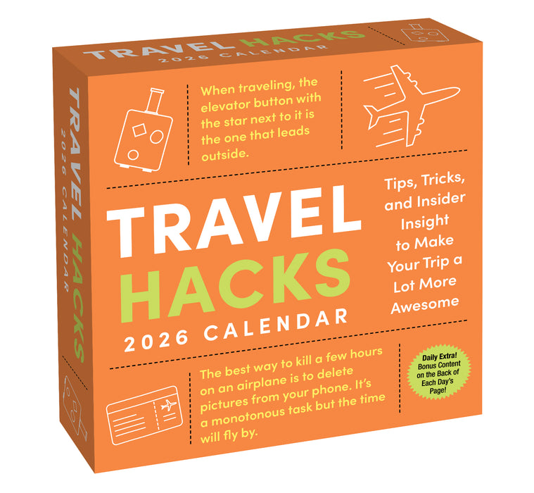 Travel Hacks 2026 Page-A-Day Calendar (Online Exclusive)