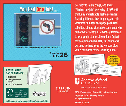 You Had One Job 2026 Page-A-Day Calendar