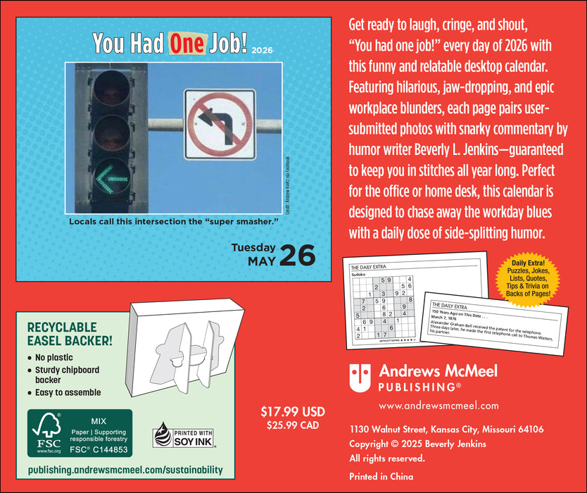 You Had One Job 2026 Page-A-Day Calendar