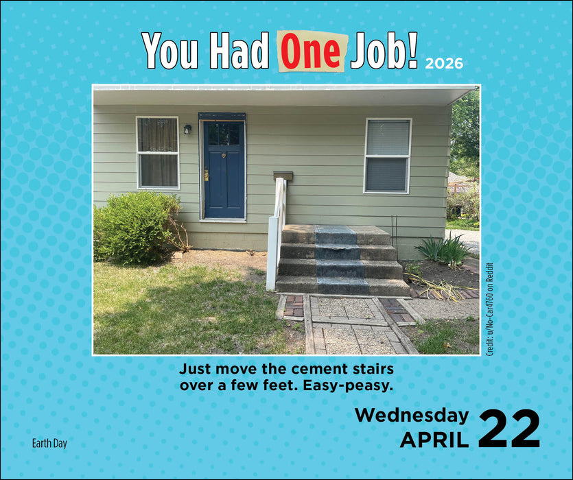 You Had One Job 2026 Page-A-Day Calendar