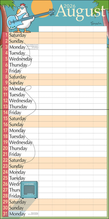 Sandra Boynton's Family 2026 Square Wall Calendar